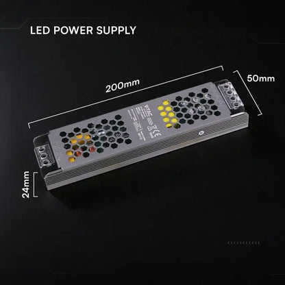 Alimentatore LED V-TAC Slim in Metallo 75W 24V 3.1A – Ultra Piatto IP20