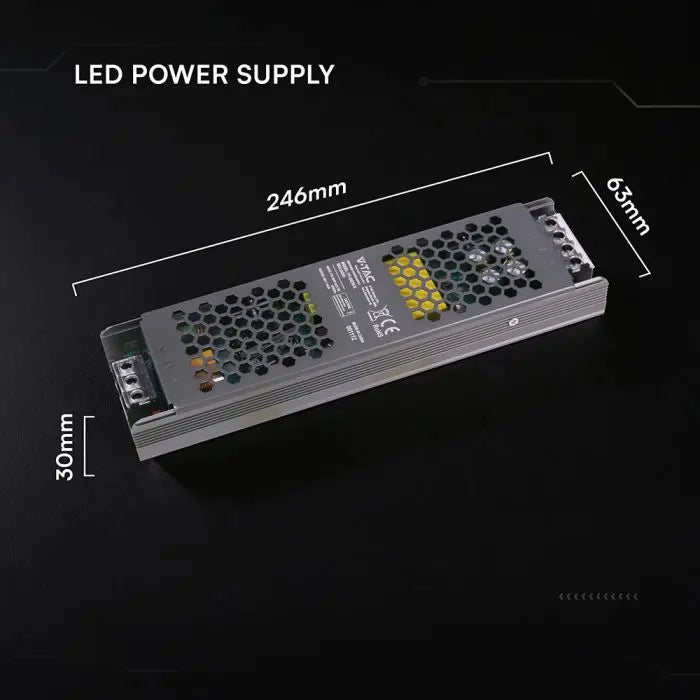 Alimentatore LED V-TAC Slim in Metallo 250W 24V 10.5A – IP20