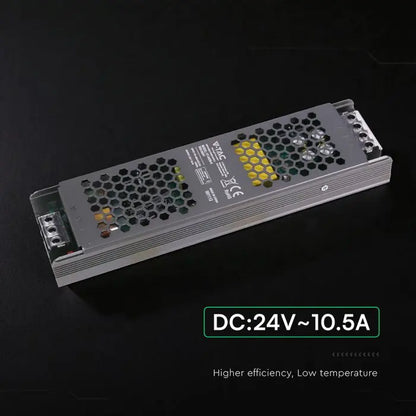 Alimentatore LED V-TAC Slim in Metallo 250W 24V 10.5A – IP20