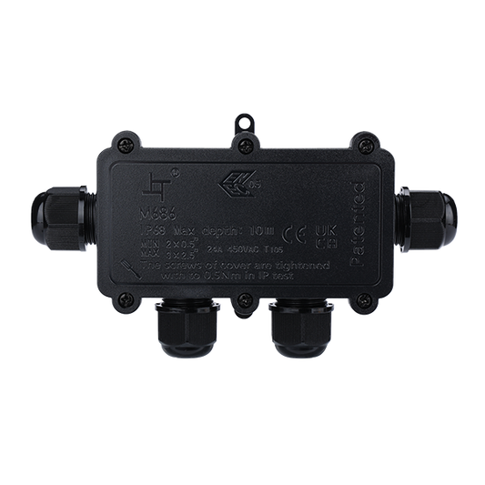 Scatola di Derivazione Stagna IP68 Elmark - 4 Ingressi - 450V 24A