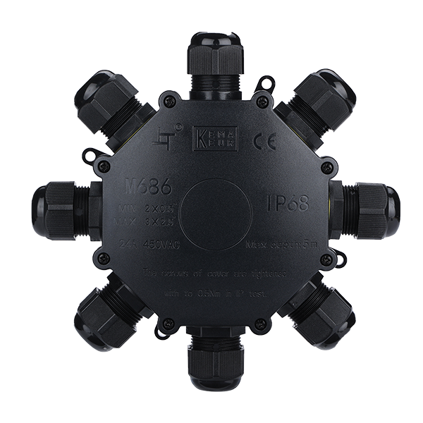 Scatola di Derivazione Stagna IP68 Elmark - 8 Uscite - 450V 24A