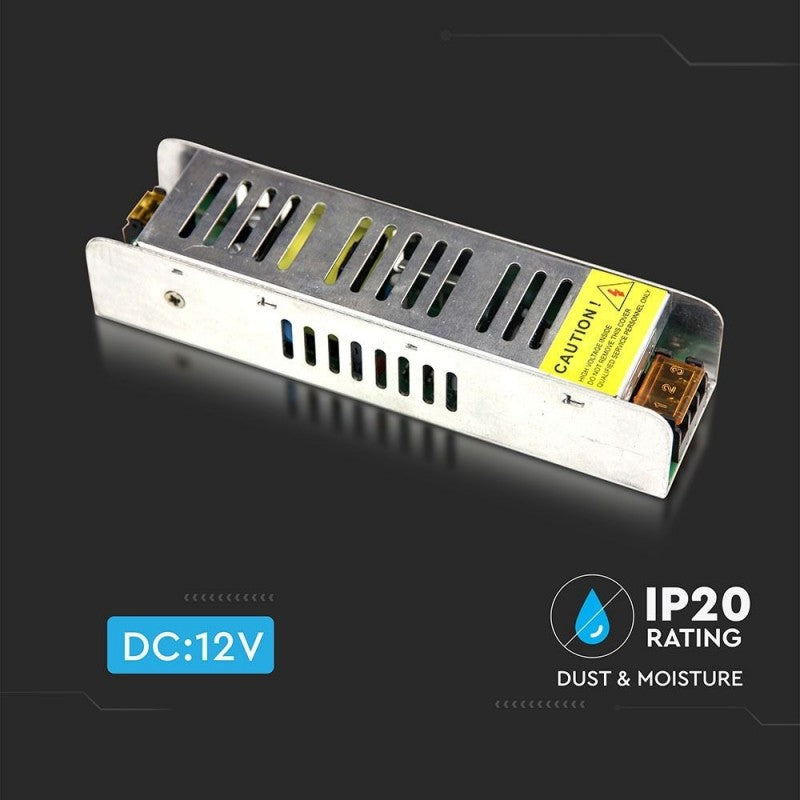 V-TAC VT-20026 Alimentatore in Metallo SLIM  25W 12V 2,1A IP20 - SKU 3228