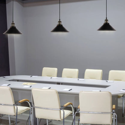 Lampadario a Campana LED V-TAC - Sospensione in Metallo Nero Opaco per Lampadine E27