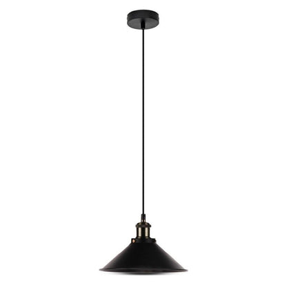 Lampadario a Campana LED V-TAC - Sospensione in Metallo Nero Opaco per Lampadine E27