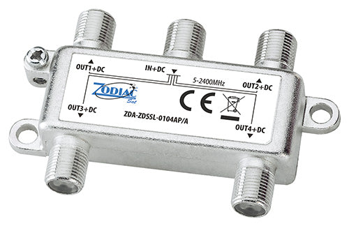 Divisore Professionale DTT/SAT Melchioni Ready | 1 Ingresso 4 Uscite | 5-2400MHz