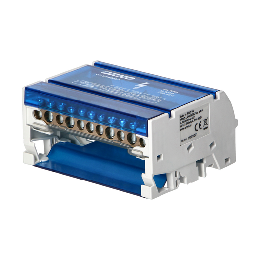 Ripartitore di Distribuzione Quadripolare 11 Fori | Morsettiera Professionale OR-LZ-8202/11