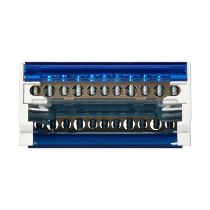 Ripartitore di Distribuzione Quadripolare 11 Fori | Morsettiera Professionale OR-LZ-8202/11