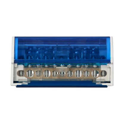 Ripartitore di Distribuzione Quadripolare 11 Fori | Morsettiera Professionale OR-LZ-8202/11