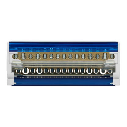 Ripartitore di Distribuzione Quadripolare 15 Fori | Morsettiera Professionale OR-LZ-8202/15