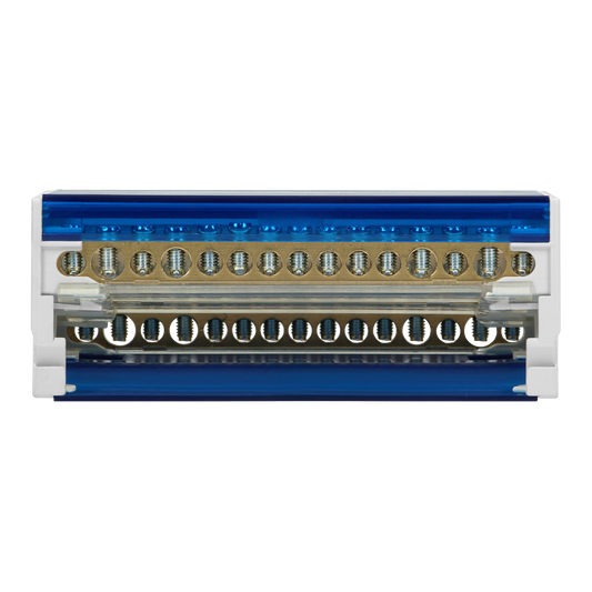 Ripartitore di Distribuzione Quadripolare 15 Fori | Morsettiera Professionale OR-LZ-8202/15