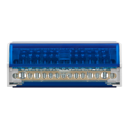 Ripartitore di Distribuzione Quadripolare 15 Fori | Morsettiera Professionale OR-LZ-8202/15