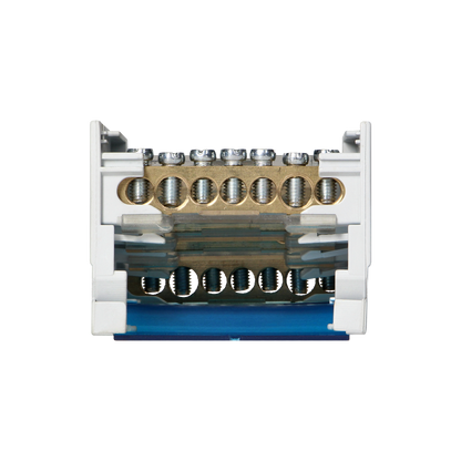 Ripartitore di Distribuzione Quadripolare 7 Fori | Morsettiera Professionale OR-LZ-8202/7