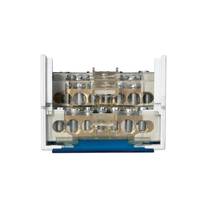 Ripartitore di Distribuzione Quadripolare 7 Fori | Morsettiera Professionale OR-LZ-8202/7