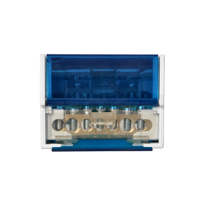 Ripartitore di Distribuzione Quadripolare 7 Fori | Morsettiera Professionale OR-LZ-8202/7