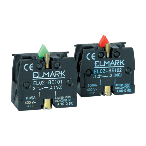 Contatto Ausiliario per Serie EL2 – Elmark EL02-BE (NO / NC)