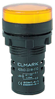 Lampada di Segnalazione LED 22mm 230V AC – Indicatore Serie Elmark AD56D