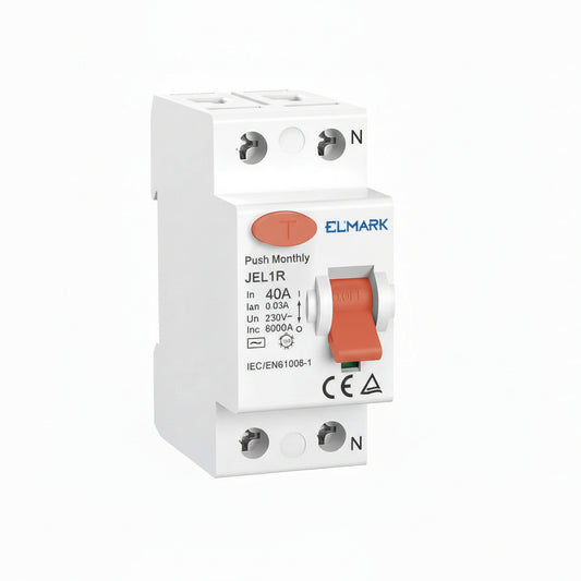 Interruttore Differenziale PURO Elmark JEL1R - 2P - 40A - 0,03A (30mA)