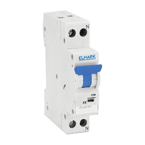 Interruttore Magnetotermico ELMARK 41016C - 16A, 4.5kA, 1 Modulo Curva C