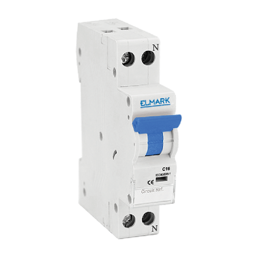 ELMARK INTERRUTTORE MAGNETOTERMICO 1P+N 25A 4,5kA 1 MODULO CURVA C - SKU: 41025C