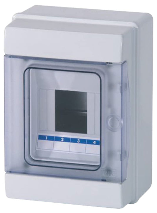 Centralino Stagno IP65 4 Moduli DIN (Montaggio a Parete) - Made in Italy