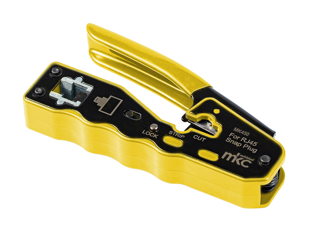 Pinza Crimpatrice Professionale Compatta per Plug RJ45 Passanti (Pass-Through)