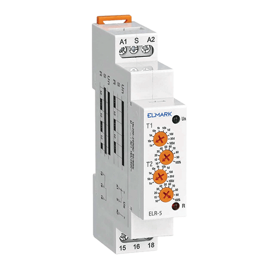Relè Temporizzatore Ciclico Asimmetrico ELR-6 – Multitensione 12-240V (2x16A)