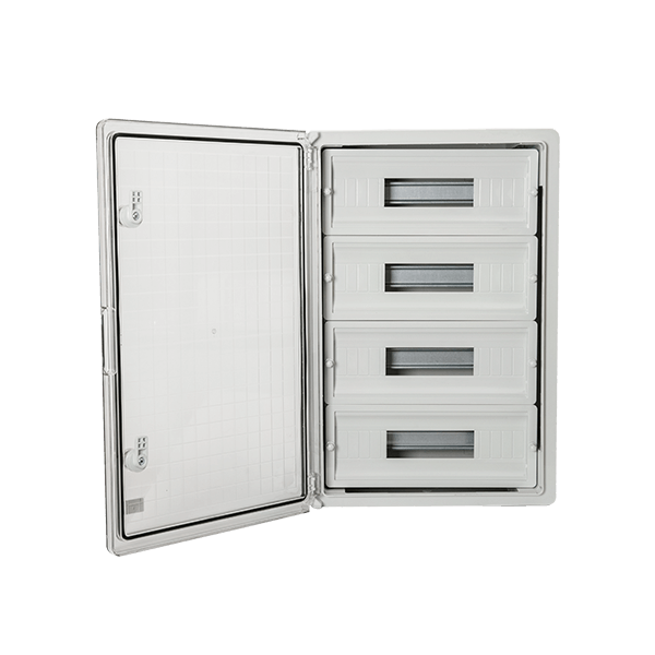 Centralino Elettrico Stagno in Plastica 60 Moduli IP65 con Porta Trasparente - ELMARK