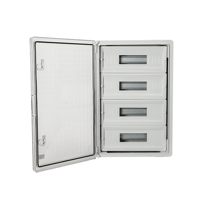 Centralino Elettrico Stagno in Plastica 60 Moduli IP65 con Porta Trasparente - ELMARK