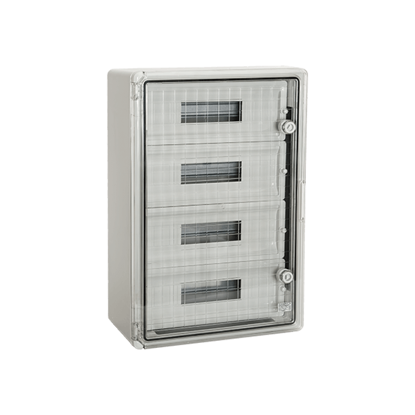 Centralino Elettrico Stagno in Plastica 60 Moduli IP65 con Porta Trasparente - ELMARK