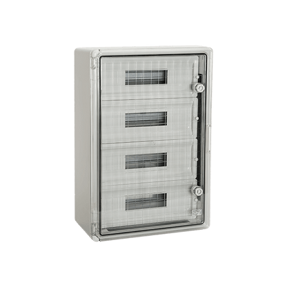 Centralino Elettrico Stagno in Plastica 60 Moduli IP65 con Porta Trasparente - ELMARK