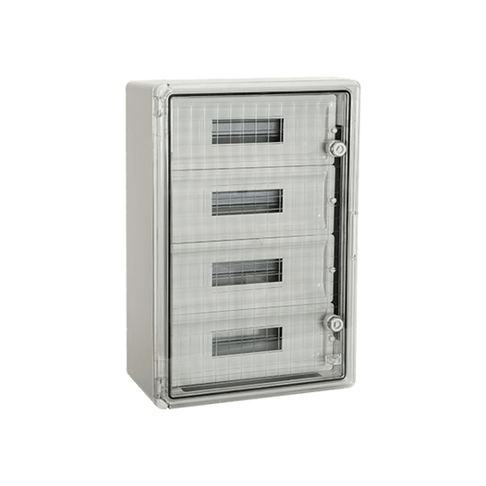 Centralino Elettrico Stagno in Plastica 60 Moduli IP65 con Porta Trasparente - ELMARK
