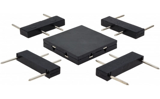 Connettore a Croce Colore Nero per Binario Magnetico | Serie OPTONICA 5486