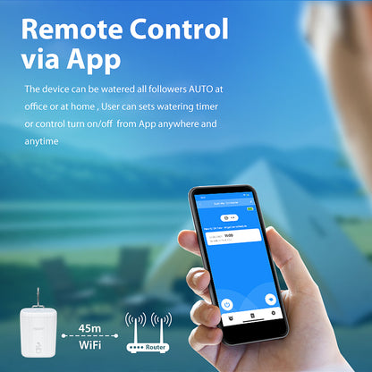 Kit Irrigazione Smart Wi-Fi per Interno esterno Irradio - Sistema Automatico a Goccia per 10 Vasi - Gestione via App iOS e Android