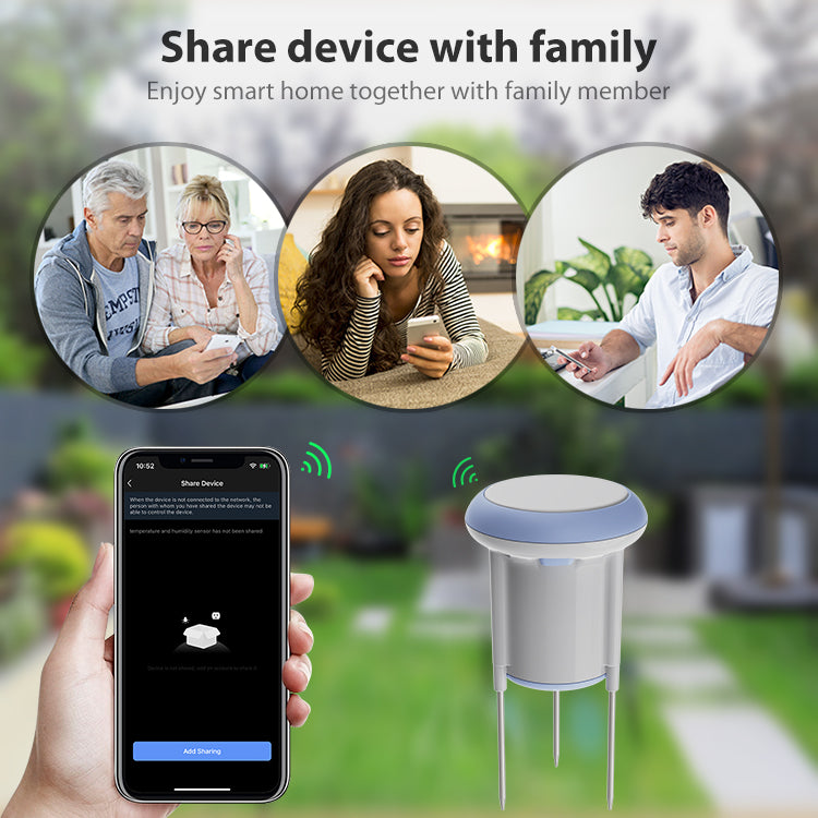 Sensore Umidità del Terreno Smart Wi-Fi Irradio IR-SOIL - Rilevatore Temperatura e Idratazione Suolo - Wireless IP66