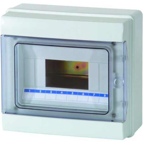 Centralino Stagno IP65 8 Moduli DIN (Montaggio a Parete) -  Made in Italy