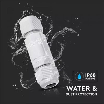 SKU 5896 VT-792 V-TAC Raccordo di Derivazione con Terminali Colore Bianco IP65