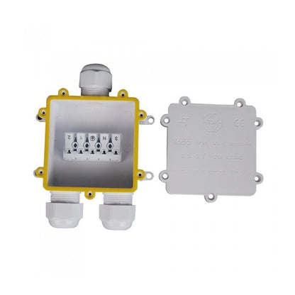 SKU 5981 VT-870  V-TAC Scatola di Derivazione con 3 Terminali 8-12mm Colore Bianco IP68