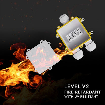 SKU 5981 VT-870  V-TAC Scatola di Derivazione con 3 Terminali 8-12mm Colore Bianco IP68