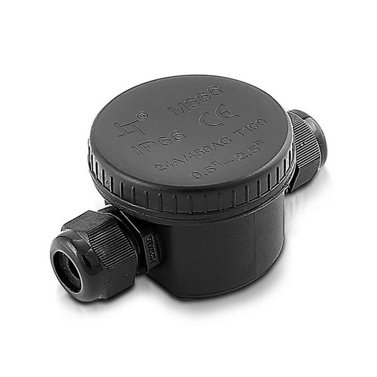 SKU 5987 VT-881  V-TAC Scatola di Derivazione con 2 Terminali 5-9mm Colore Nero IP66