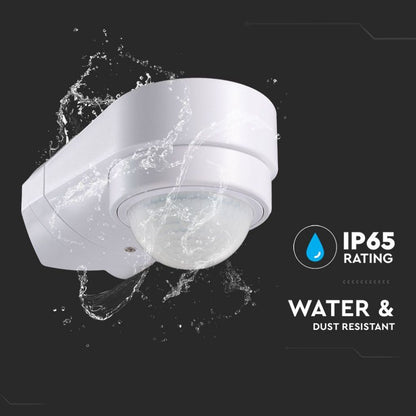 Sensore di Movimento a Infrarossi PIR 240°  Angolare per Parete - V-Tac 6613