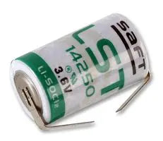 SAFT | LS 14250CNR | BATTERIA AL LITIO LS 14250 1/2 STILO AA CON LAMELLE A SALDARE  - BATTERIA SINGOLA | LS14250