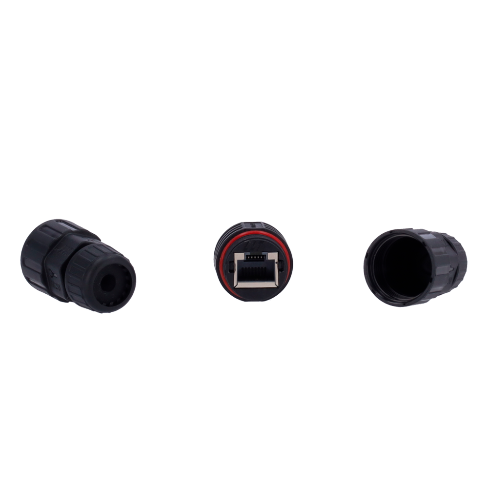 Connettore Pressacavo Impermeabile RJ45 IP68 - Protezione per Telecamere IP - Nero
