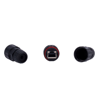 Connettore Pressacavo Impermeabile RJ45 IP68 - Protezione per Telecamere IP - Nero