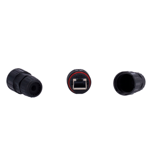 Connettore Pressacavo Impermeabile RJ45 IP68 - Protezione per Telecamere IP - Nero
