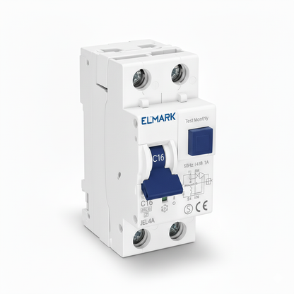 Magnetotermico Differenziale (RCBO) JEL4A 2P 16A 30mA 6kA Classe A Elmark 40215A