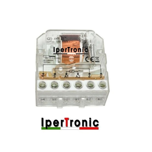 Relè Commutatore ad Impulsi 230V - 2 Contatti NO Liberi da Potenziale - Ipertronic