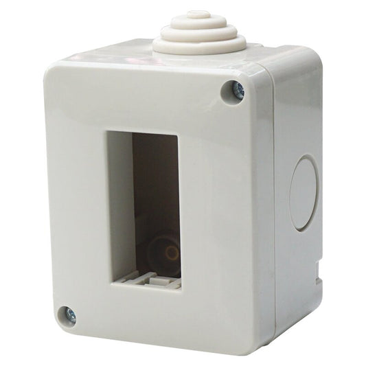 CUSTODIA ESTERNO  IP40 1 POSTI GRIGIO CHIARO COMPATIBILE VIMAR PLANA | ETTROIT | EV2501