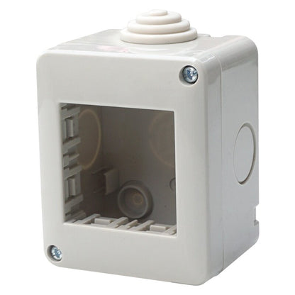 CUSTODIA ESTERNO  IP40  POSTI GRIGIO CHIARO COMPATIBILE VIMAR PLANA | ETTROIT | EV2502
