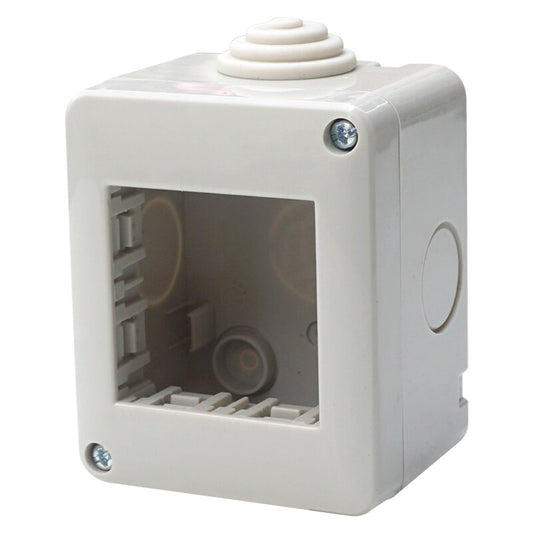 CUSTODIA ESTERNO  IP40  POSTI GRIGIO CHIARO COMPATIBILE VIMAR PLANA | ETTROIT | EV2502