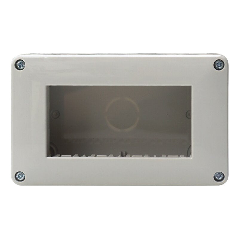 SUPPORTO SCATOLA ESTERNO  IP40 4 POSTI GRIGIO CHIARO COMPATIBILE VIMAR PLANA | ETTROIT | EV2504